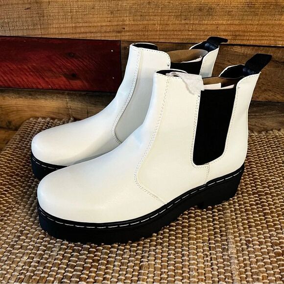 Story White‎ Platform Boots Size 8 - Picture 2 of 10